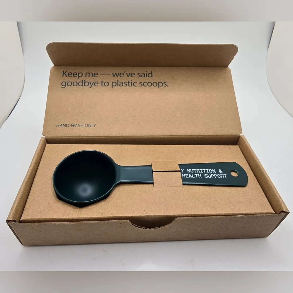 NEW AG1 Athletic Greens Stainless Steel “ The Scoop” Spoon Green Scooper